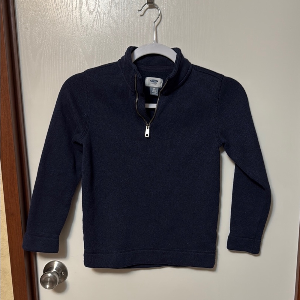 Old Navy Boy’s Navy Blue Quarter-Zip Pullover Size S (6-7)